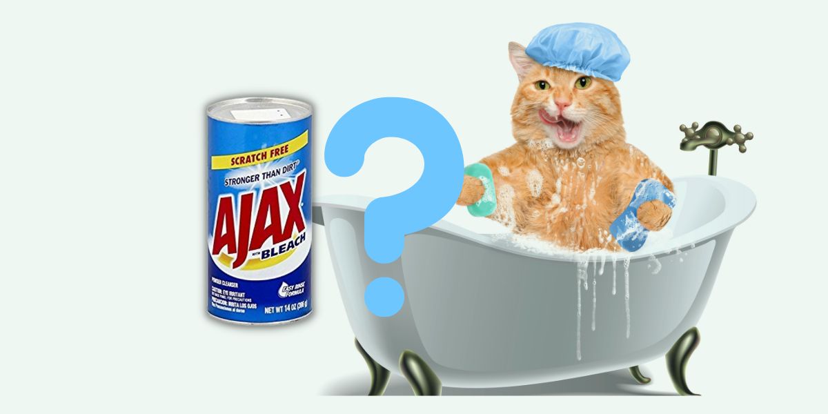 Can you wash a cat with Ajax dish soap?